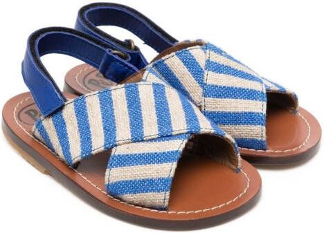 Pépé Kids Sandalen met gekruiste bandjes Blauw