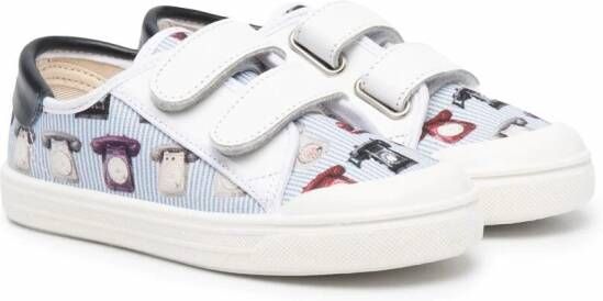 Pèpè Sneakers met klittenband Zwart