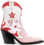 Philipp Plein Cowbodylaarzen met vlakken Wit - Thumbnail 1