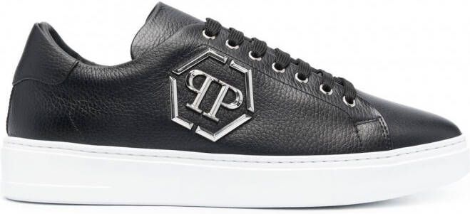 Philipp Plein Sneakers verfraaid met logo Zwart