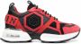 Philipp Plein Hexagon low-top sneakers Rood - Thumbnail 1