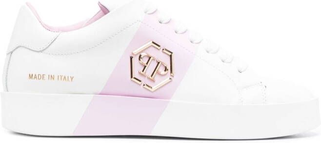 Philipp Plein Hexagon low-top sneakers Wit