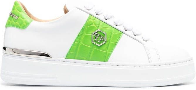 Philipp Plein Hexagon low-top sneakers Wit