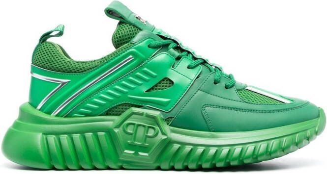 Philipp Plein Hexagon Runner low-top sneakers Groen