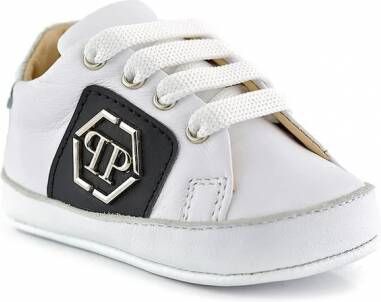 Philipp Plein Junior Hexagon low-top sneakers Wit