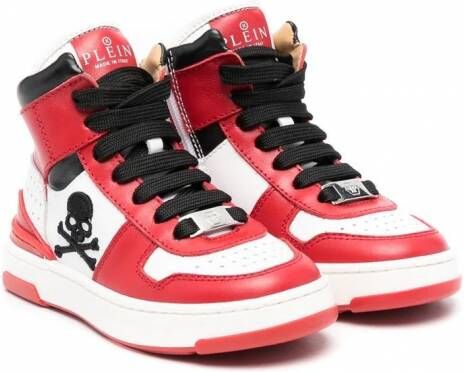 Philipp Plein Junior High-top sneakers Rood