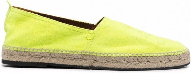 Philipp Plein Leren espadrilles Geel