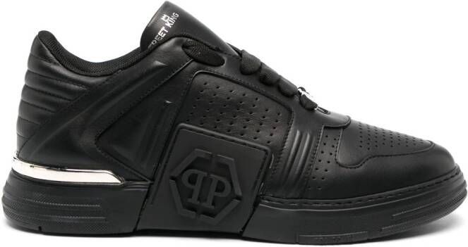 Philipp Plein Leren sneakers Zwart