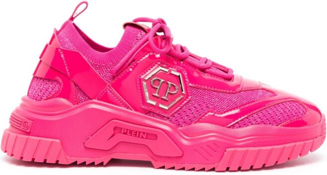 Philipp Plein Predator low-top sneakers Roze