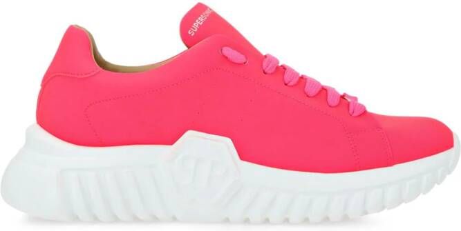 Philipp Plein Runner Hexagon low-top sneakers Roze