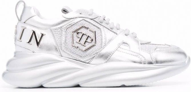 Philipp Plein Runner low-top sneakers Zilver