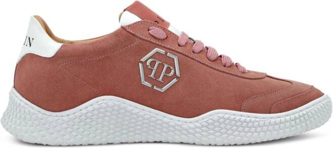 Philipp Plein Runner suède sneakers Roze