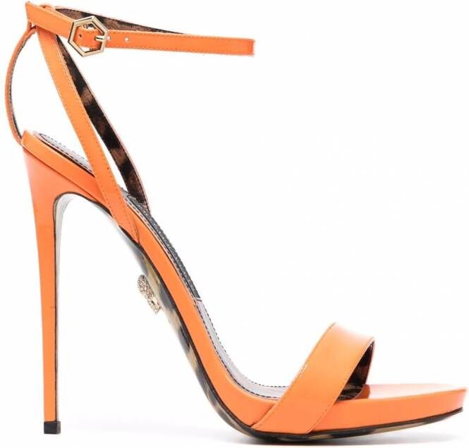 Philipp Plein Sandalen met open neus Oranje