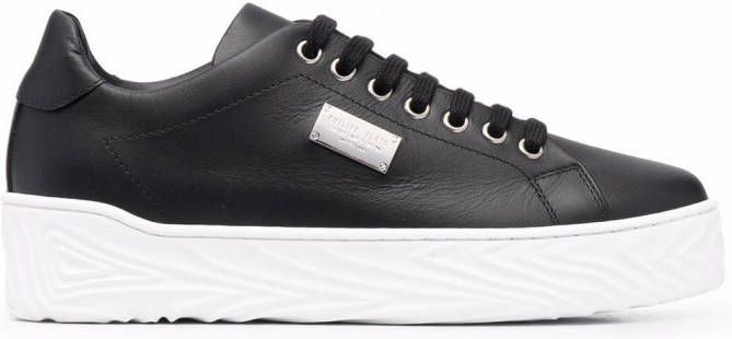 Philipp Plein Sneakers met logoplakkaat Zwart