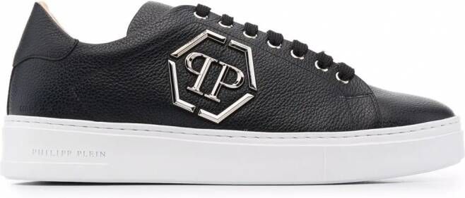 Philipp Plein Sneakers met logoplakkaat Zwart