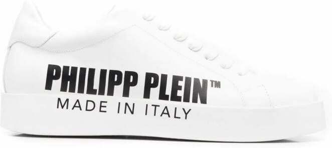 Philipp Plein Sneakers met logoprint Wit