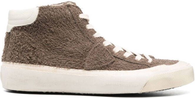 Philippe Model Paris Plaisir high-top sneakers Bruin