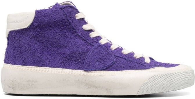 Philippe Model Paris Plaisir high-top sneakers Paars