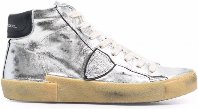 Philippe Model Paris PRSX high-top sneakers Zilver