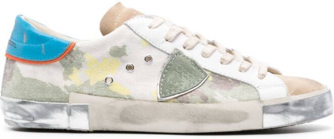 Philippe Model Paris sneakers met logopatch Beige