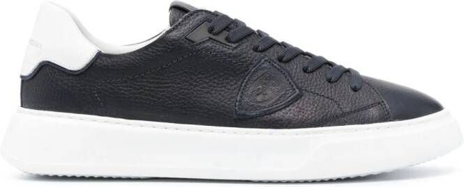 Philippe Model Paris Temple leren sneakers Blauw