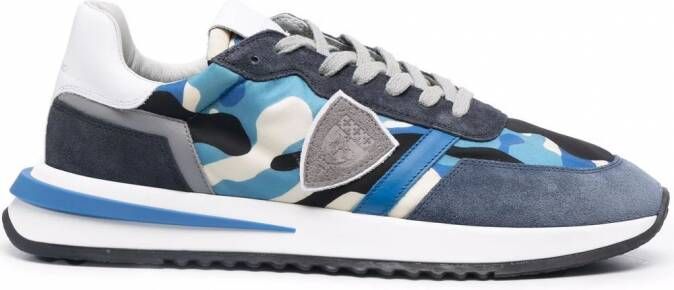 Philippe Model Paris Tropez 2.1 Camouflage sneakers Blauw