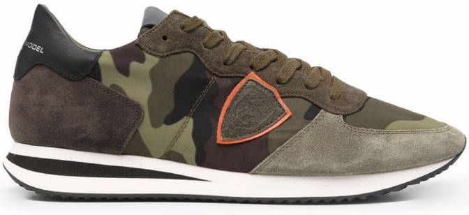 Philippe Model Paris TRPX sneakers met camouflageprint Groen