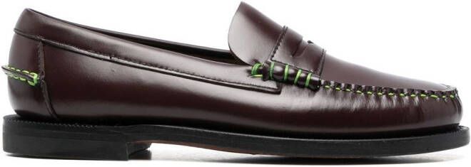 Philosophy Di Lorenzo Serafini x Sebago loafers met contrasterend stiksel Bruin