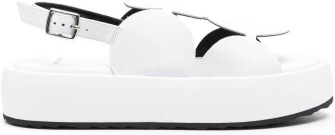 Pierre Hardy Bulles Mega sandalen met plateauzool Wit