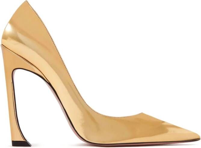 Pīferi Avangarda 100mm metallic-effect pumps Goud