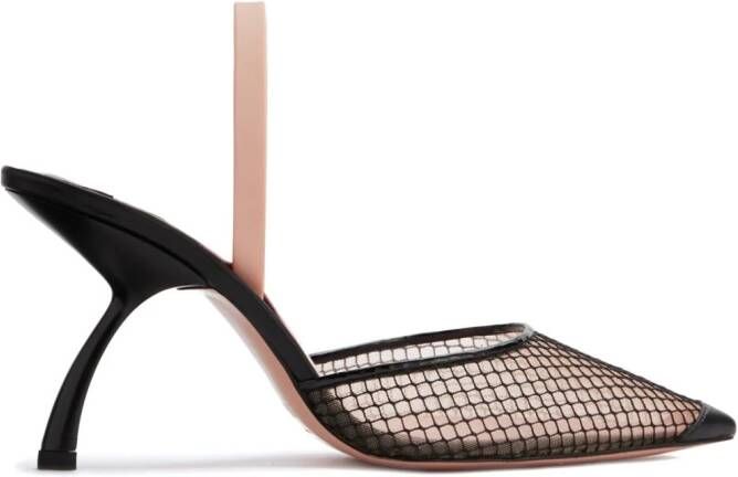 Pīferi Upanova 85mm slingback sandals Zwart