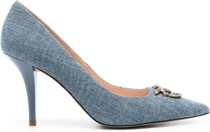 PINKO 90mm denim pumps Blauw