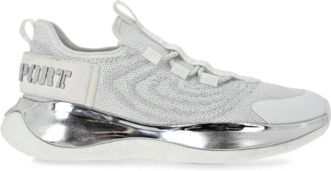 Plein Sport Gen X.02 metallic sneakers Wit