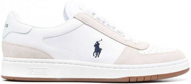 Polo Ralph Lauren Court leren sneakers Wit