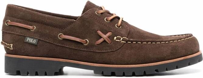 Polo Ralph Lauren Suède bootschoenen Bruin