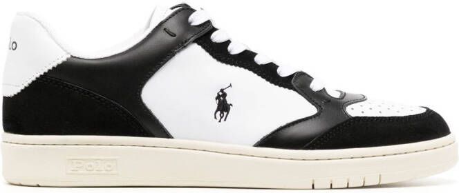 Polo Ralph Lauren Sneakers met geborduurd logo Zwart