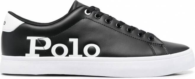 Polo Ralph Lauren Longwood sneakers met logoprint Zwart