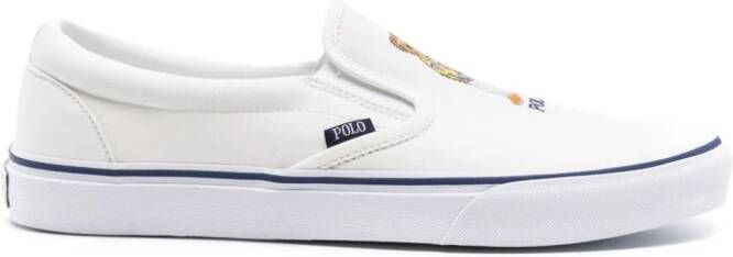 Polo Ralph Lauren Heritage Area leren sneakers Wit