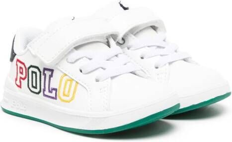 Polo Ralph Lauren Sneakers met geborduurd logo Wit