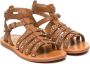 Pom D'api Sandalen verfraaid met studs Bruin - Thumbnail 1