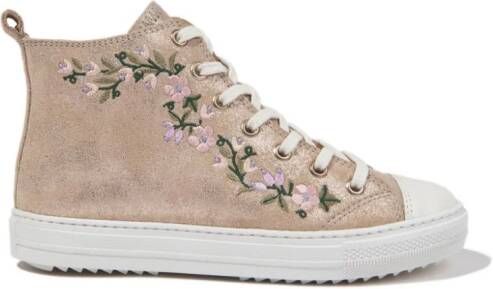 Pom D'api Sneakers met klittenband Goud