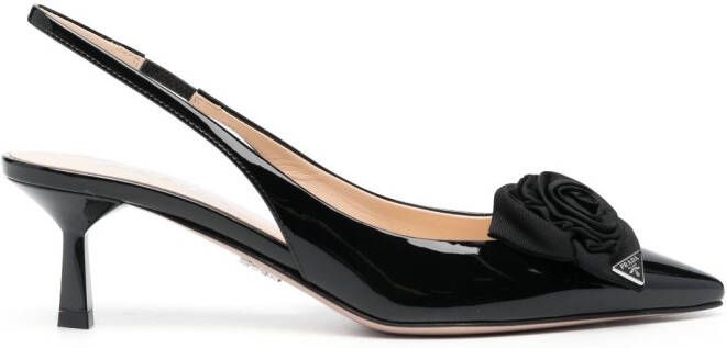 Prada Leren pumps Zwart