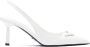 Prada Leren slingback pumps 75 mm Wit - Thumbnail 1