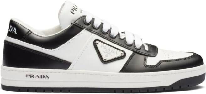 Prada Downtown leren sneakers Wit