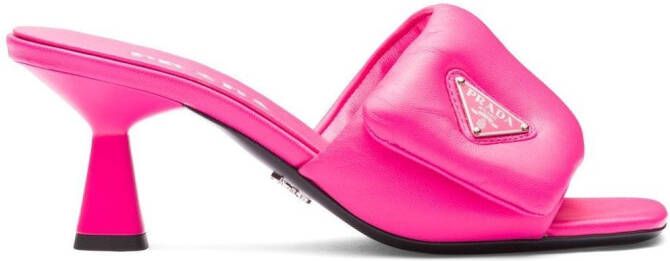 Prada Gewatteerde sandalen Roze