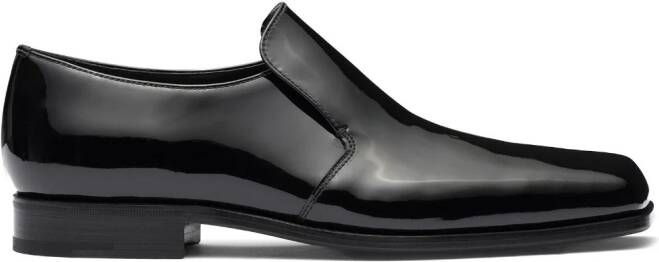 Prada Lakleren loafers Zwart