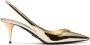 Prada Metallic slingback pumps Goud - Thumbnail 1