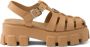 Prada Monolith 55mm sandalen met plateauzool Beige - Thumbnail 1