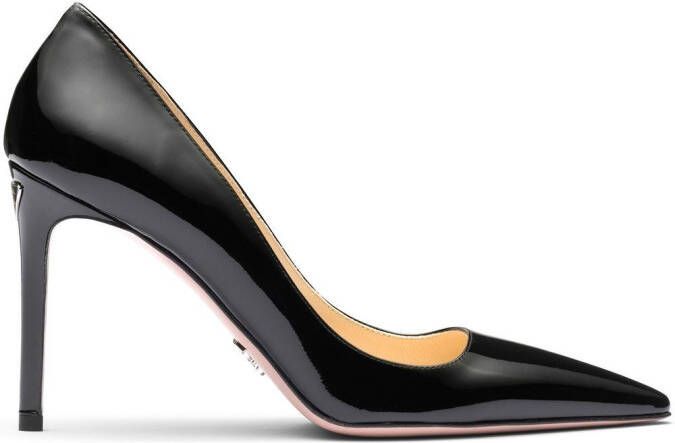 Prada Lakleren pumps Zwart