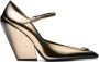 Prada Mary Jane pumps met puntige neus Goud - Thumbnail 1